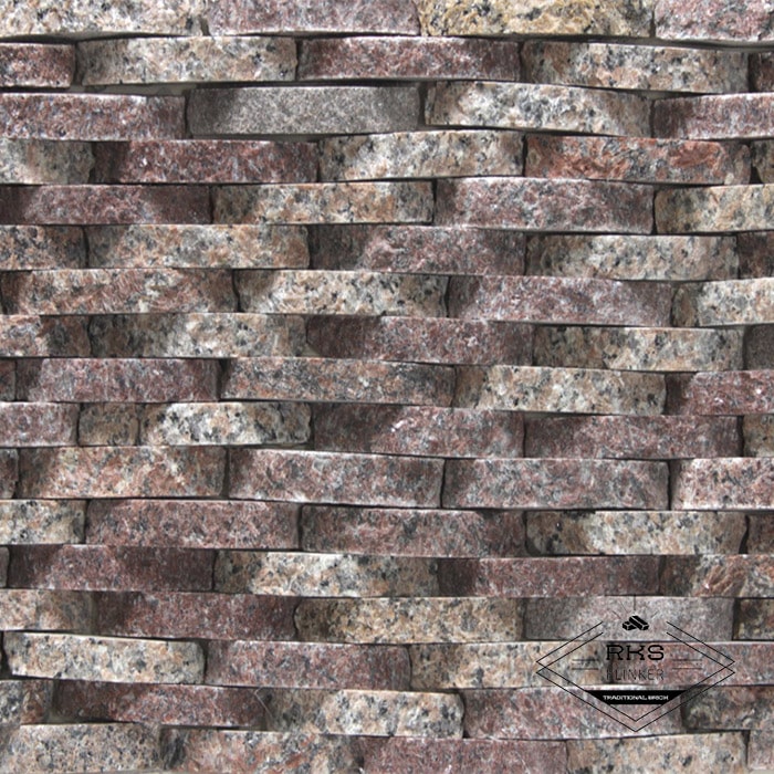 Фасадный камень Плетёнка — Гранит Капустинский в Брянске
